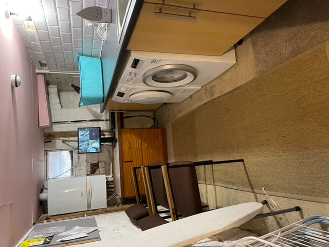 The cellar washing facilities and CCTV
